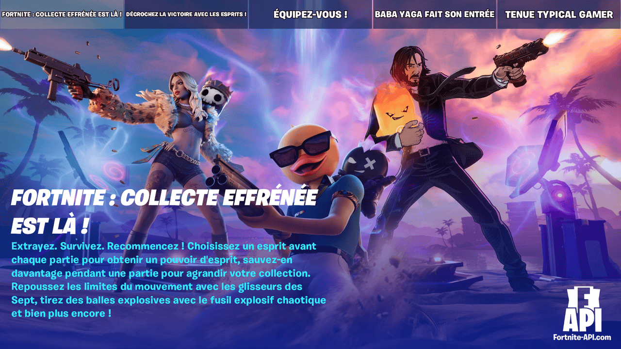 Actualités Fortnite animées